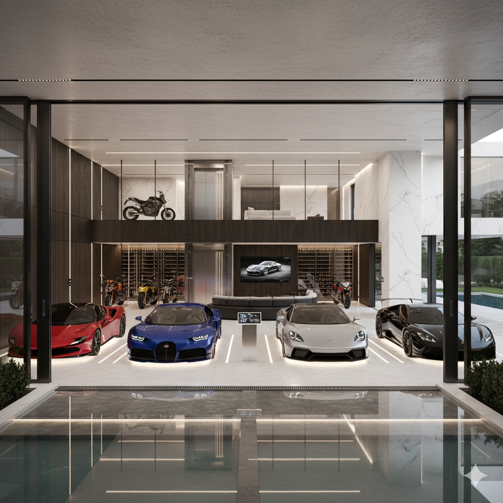 Extended car garage